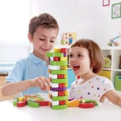 Jeu D'équilibre Tour De Légumes - Jouets Hape -Bois Jouets Magasin hape jeu d equilibre tour de legumes jouets hape 2