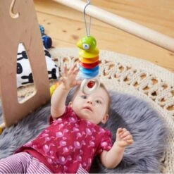 Hochet Bois à Suspendre Duo Animaux HABA® - Hochets Bébé -Bois Jouets Magasin hochet bois a suspendre ours haba hochets bebe 3