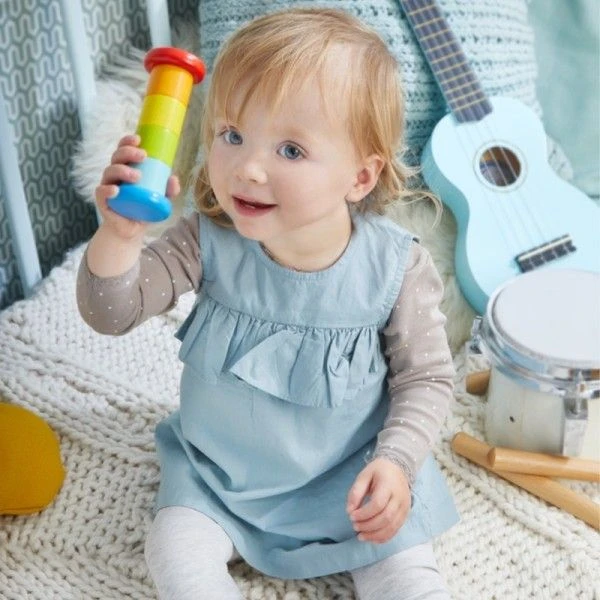 Hochet Bois Bâton De Pluie Arc En Ciel HABA® - Hochets Bébé 4 Hochet Bois Bâton De Pluie Arc En Ciel HABA® - Hochets Bébé – Image 2