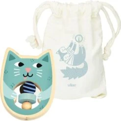 Hochet En Bois 'Cat' De Michelle Carlsund Vilac® - Jouets En Bois -Bois Jouets Magasin hochet en bois cat de michelle carlsund vilac jouets en bois 1