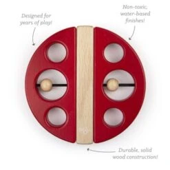 Hochet En Bois Magnétique Tegu® Coccinelle - Jouets En Bois -Bois Jouets Magasin hochet en bois magnetique tegu coccinelle jouets en bois 1