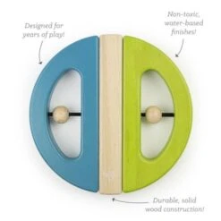 Hochet En Bois Magnétique Tegu® Papillon Vert & Bleu - Jouets En Bois -Bois Jouets Magasin hochet en bois magnetique tegu papillon vert bleu jouets en bois 1