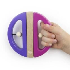 Hochet En Bois Magnétique Tegu® Papillon Violet & Rose - Jouets En Bois -Bois Jouets Magasin hochet en bois magnetique tegu papillon violet jouets en bois 5
