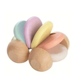 Hochet Voiture Pastel Plantoys® - Jouet En Bois Bébé