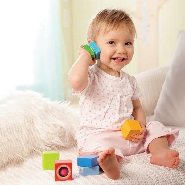 Hochets Sensoriels Découvertes Sonores HABA® - Cubes & Hochets 5 Hochets Sensoriels Découvertes Sonores HABA® - Cubes & Hochets – Image 3