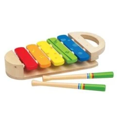 Instrument Musique Enfant Xylophone Bébé 5 Tons Bois Hape®- Jouets Music
