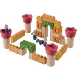 Jeu Construction Chateau Fort'PlanWood'- Jouet Plantoys