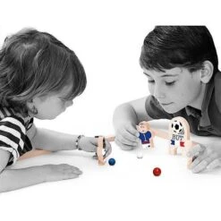 Jeu De Bille Football Club- Roule Ta Bille Les Jouets Libres®- Jouets Français -Bois Jouets Magasin jeu de bille football club roule ta bille les jouets libres jouets francais 1
