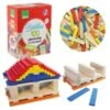 Jeu De Construction Batibloc 100 Planchettes Bois Colorées Vilac® - Jouets En Bois -Bois Jouets Magasin jeu de construction batibloc 100 planchettes bois colorees vilac jouets en bois