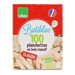 Jeu De Construction Batibloc 100 Planchettes Bois Naturel Vilac® - Jouets En Bois -Bois Jouets Magasin jeu de construction batibloc 100 planchettes bois naturel vilac jouets en bois 3