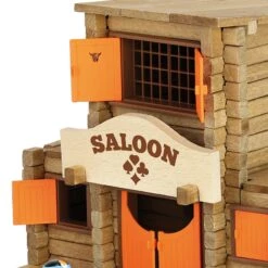 Bois Jouets Magasin -Bois Jouets Magasin jeu de construction en bois far west le saloon 170 pieces jeujura jouet en bois jeujura 1
