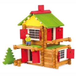 Jeu De Construction Mon Chalet En Bois Collector 100 Ans 135 Pièces Jeujura® | Ref: 8018 - Jouets Du Jura