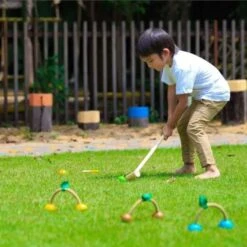 Jeu De Croquet En Bois Intérieur Extérieur Plantoys® - Jouet En Bois -Bois Jouets Magasin jeu de croquet en bois interieur exterieur plantoys jouet en bois 4