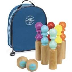 Jeu De Quilles En Bois Naturel 6 Quilles Colorées Retro Vilac® - Jouets En Bois France -Bois Jouets Magasin jeu de quilles en bois naturel 6 quilles colorees retro vilac jouets en bois france 1