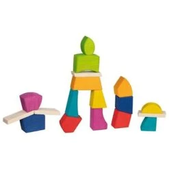 Jeu En Bois 20 Blocs Construction Creo Colorés Goki® Evolution - Jouets Montessori -Bois Jouets Magasin jeu en bois 20 blocs construction creo colores goki evolution jouets montessori 2