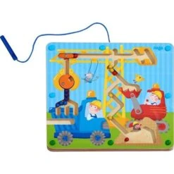 Jeu En Bois Labyrinthe Magnétique Sur Le Chantier HABA® - Circuit Billes -Bois Jouets Magasin jeu en bois labyrinthe magnetique sur le chantier haba circuit billes 1