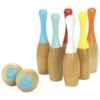 Jeu En Bois Quilles De Bowling Bicolores Vilac® - Jouets En Bois France -Bois Jouets Magasin jeu en bois quilles de bowling bicolores vilac jouets en bois france