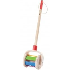 Jouet Canne à Pousser Bébé Plantoys Marche & Roule - Jouet En Bois