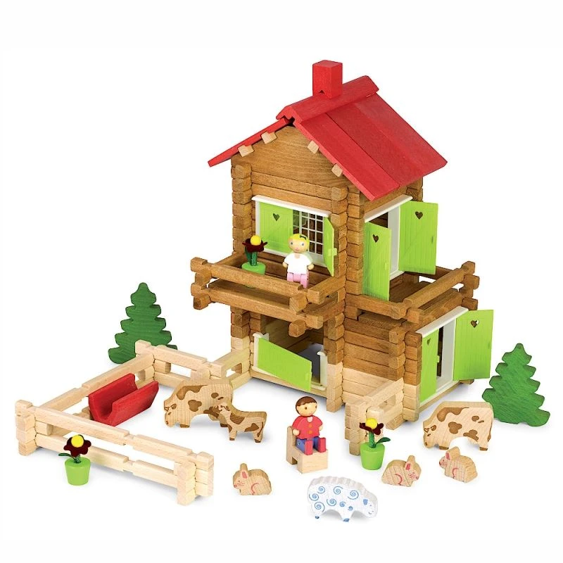 Jouet Chalet De Heidi (175pcs) Jeujura® | Ref: 8034 - Jouets En Bois écologiques 3 Jouet Chalet De Heidi (175pcs) Jeujura® | Ref: 8034 - Jouets En Bois écologiques