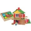 Jouet Chalet En Rondins (135 Pcs) Coffret Bois Jeujura | Ref: 8007 - Jouets Ecologiques