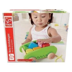Jouet Chariot à Tirer Mini & Cubes - Jouets Bio Hape -Bois Jouets Magasin jouet chariot a tirer mini cubes jouets bio hape 3