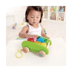 Jouet Chariot à Tirer Mini & Cubes - Jouets Bio Hape -Bois Jouets Magasin jouet chariot a tirer mini cubes jouets bio hape 5