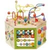 Jouet Cube D'éveil Multi Activités 7 En 1 EverEarth® - Jouets Bois -Bois Jouets Magasin jouet cube d eveil multi activites 7 en 1 everearth jouets bois