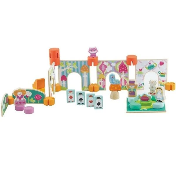 Jouet De Construction En Bois 'Alice Au Pays Des Merveilles' 40 Pièces Sevi 1831 - Jouets En Bois 4 Jouet De Construction En Bois 'Alice Au Pays Des Merveilles' 40 Pièces Sevi 1831 - Jouets En Bois – Image 2