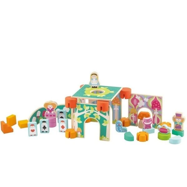 Jouet De Construction En Bois 'Alice Au Pays Des Merveilles' 40 Pièces Sevi 1831 - Jouets En Bois 5 Jouet De Construction En Bois 'Alice Au Pays Des Merveilles' 40 Pièces Sevi 1831 - Jouets En Bois – Image 3
