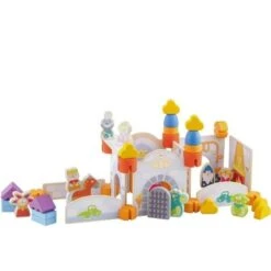 Jouet De Construction En Bois 'Château Comte & Dragons' 51 Pièces Sevi 1831 - Jouets En Bois