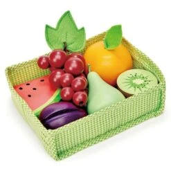 Jouet Dinette En Bois Marchande Panier Fruits Tender Leaf Toys® - Jouet Imitation