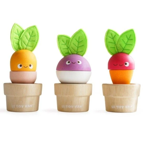 Jouet En Bois à Empiler 'Légumes Extra Drôles' Le Toy Van® - Jouets En Bois 4 Jouet En Bois à Empiler 'Légumes Extra Drôles' Le Toy Van® - Jouets En Bois – Image 2