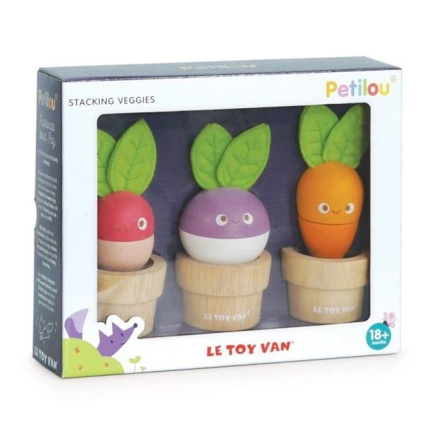 Jouet En Bois à Empiler 'Légumes Extra Drôles' Le Toy Van® - Jouets En Bois 10 Jouet En Bois à Empiler 'Légumes Extra Drôles' Le Toy Van® - Jouets En Bois – Image 8