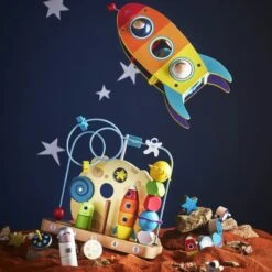 Jouet En Bois à Marteler Fusée Dans Les étoiles Vilac® - Jouets En Bois -Bois Jouets Magasin jouet en bois a marteler fusee dans les etoiles vilac jouets en bois 4