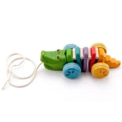Jouet En Bois Planwood Alligator à Tirer Arc-en-ciel 22cm Plantoys® - Jouet Enfants -Bois Jouets Magasin jouet en bois alligator a tirer arc en ciel plantoys jouet enfants 1