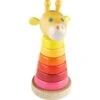 Jouet En Bois Anneaux à Enficher Girafe HABA® - Jouets Haba