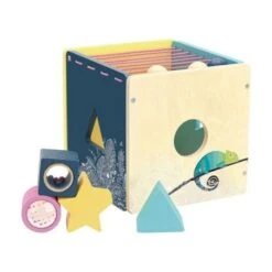 Jouet En Bois Boite à Formes D'éveil Sensoriel Vilac® Canopée- Jouets En Bois France -Bois Jouets Magasin jouet en bois boite a formes d eveil sensoriel vilac jouets en bois france 3