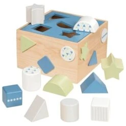 Jouet En Bois Boîte à Formes Life Style Bleuet Goki® - Jouets En Bois