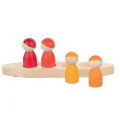 Jouet En Bois Bonhommes Dans Un Bateau Goki® - Jouets En Bois