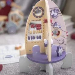 Jouet En Bois Centre D'activité Fusée EverEarth® - Jouets Bois -Bois Jouets Magasin jouet en bois centre d activite fusee everearth jouets bois 2