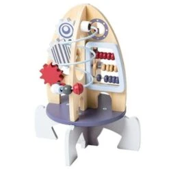Jouet En Bois Centre D'activité Fusée EverEarth® - Jouets Bois