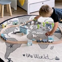 Jouet En Bois Circuit De Petites Voitures Bleu Jabadabado® - Jeux Bois Enfants -Bois Jouets Magasin jouet en bois circuit de petites voitures bleu jabadabado jeux bois enfants 4