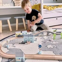 Jouet En Bois Circuit De Petites Voitures Bleu Jabadabado® - Jeux Bois Enfants -Bois Jouets Magasin jouet en bois circuit de petites voitures bleu jabadabado jeux bois enfants 5