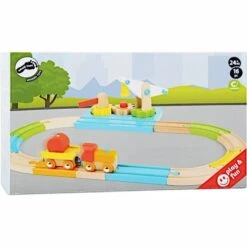 Jouet En Bois Circuit De Train En Bois Grue Junior Small Foot By Legler® - Train En Bois -Bois Jouets Magasin jouet en bois circuit de train en bois grue junior small foot by legler train en bois 2