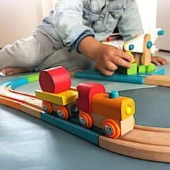 Jouet En Bois Circuit De Train En Bois Grue Junior Small Foot By Legler® - Train En Bois -Bois Jouets Magasin jouet en bois circuit de train en bois grue junior small foot by legler train en bois 5