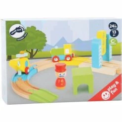 Circuit De Train En Bois Hélicoptère Junior Small Foot By Legler® - Train En Bois -Bois Jouets Magasin jouet en bois circuit de train en bois helicoptere junior small foot by legler train en bois 4