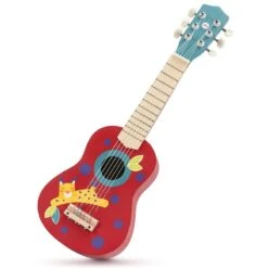 Jouet En Bois Guitare Acoustique 6 Cordes Nylon 'Danses Des Bois' Sevi 1831® - Jouet Musical