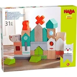 Jouet En Bois Jeu De Construction 31pcs Chien & Chat HABA® - Jouet En Bois -Bois Jouets Magasin jouet en bois jeu de construction 31pcs chien chat haba jouet en bois 5