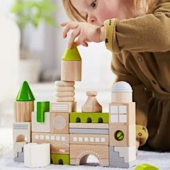 Jouet En Bois Jeu De Construction 28 Pcs Coburg HABA® - Ville En Bois -Bois Jouets Magasin jouet en bois jeu de construction coburg haba ville en bois 2