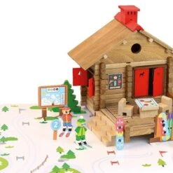 Jouet En BoisJeujura® Chalet Le Relais Des Pistes 120 Pcs | Ref: 8077 - Jouet En Bois Jeujura -Bois Jouets Magasin jouet en bois jeujura chalet le relais des pistes 120 pcs ref 8077 jouet en bois jeujura 2